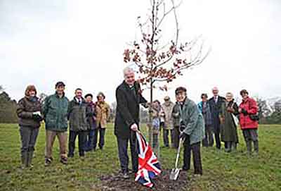 Councillor David Lee with tree 59